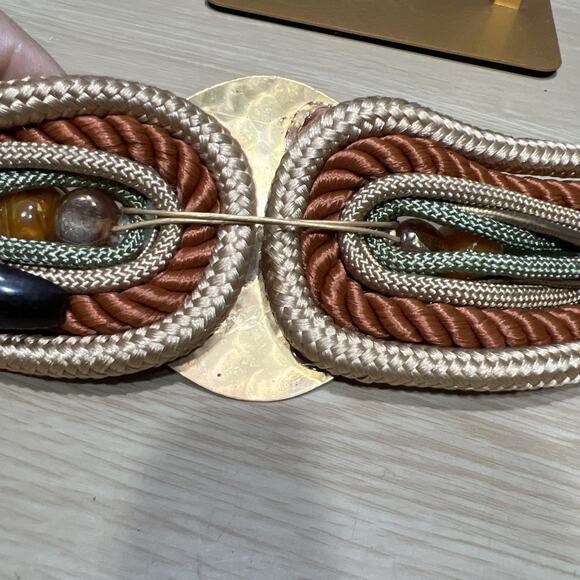 Vintage Concho Boho Beaded Women Belt - Picture 8 of 9